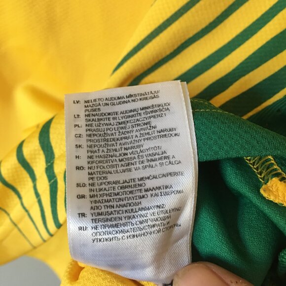 South Africa SAFA 07/08 Jersey Shirt L Yellow Football Soccer Adidas 623727 - Picture 13 of 13